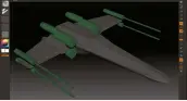  ??  ?? …and a Qcylinder was added to create the wing lasers