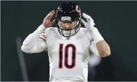  ??  ?? Mitchell Trubisky was in excellent form on Sunday. Photograph: Tannen Maury/EPA