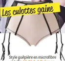  ??  ?? Style guêpière en microfibre et tulle,
19,99 €, 3 Suisses.