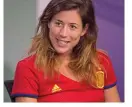  ??  ?? Muguruza in her Spain shirt WHOLE NEW BALL GAME: