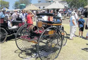  ?? Picture: PHILLIP ROSSER ?? SPECIAL EXHIBIT: This 1886 Benz Patent Motorwagen will be on display at the George Old Car Show on February 11 and 12