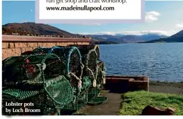  ??  ?? Lobster pots by Loch Broom