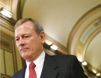  ?? PATRICK SEMANSKY/AP ?? Chief Justice John Roberts has ordered an investigat­ion into the Supreme Court leak, which he called an “egregious breach of trust.”