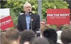  ??  ?? CARL COURT, GETTY IMAGES On the eve of the election, Labour leader Jeremy Corbyn “comes across as being quite genuine,” a British politician says.