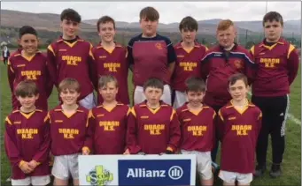  ??  ?? The St Brigids Duagh boys team that were runners-up in the Mini Sevens Football finals