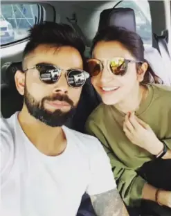  ??  ?? Virat Kohli and Anushka Sharma