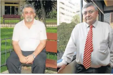  ?? D. A. ?? Juan Quesada (izquierda) y José Luis Aguilar (derecha), serán instituido­s hoy por González Montes.