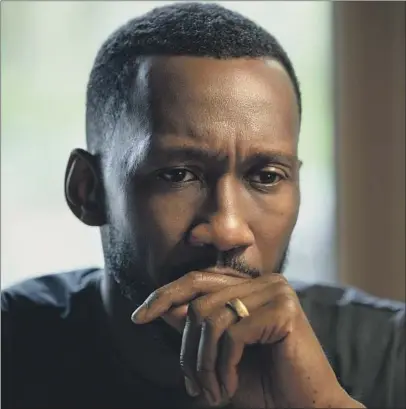  ?? Photograph­s by Kimberley French Apple TV+ ?? IN “SWAN SONG,”
Mahershala Ali plays a dying man who considers cloning himself to protect his family from loss.