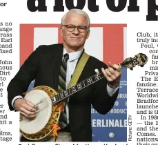  ??  ?? Fast fingers: Steve Martin on the banjo