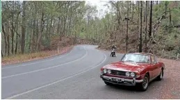  ??  ?? Naturally these roads are also a favourite with motorcycli­sts!