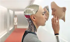  ??  ?? Intelligen­t design: Alicia Vikander stars in sci-fi film ‘Ex Machina’