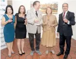  ?? FUENTE EXTERNA ?? Ana Yee de Cury, Patricia Mano Tolentino, Eduardo Selman, Marianne Tolentino y Daniel Saban.