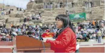  ?? ?? | Mirtha Vásquez, presidenta del Consejo de Ministros, en Ayacucho. |