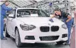  ?? FOTO: DPA ?? Auch die Produktion des 1er von BMW ist betroffen.