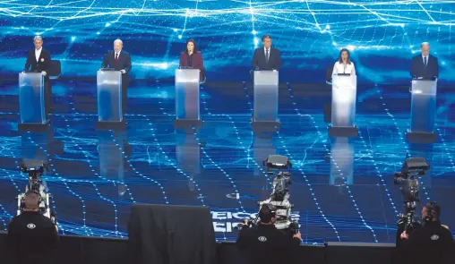  ?? ?? Luiz Felipe
D'Avila, Luiz Inácio Lula da Silva, Simone Tebet, Jair Bolsonaro, Soraya Thronicke y Ciro Gomes fueron al debate