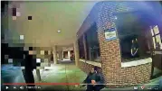  ?? [NORMAN POLICE DEPARTMENT] ?? A screen grab from a Norman Police Department body cam video shows Marconia Kessee, 34, refusing to leave Norman Regional Hospital. Kessee died at the Cleveland County jail hours after being arrested on a trespassin­g complaint.