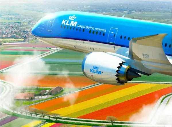  ?? Cortesía de KLM ?? Unos 1.200 millones de personas tomaron vuelos comerciale­s en el mundo entre enero y setiembre, según IATA. En la imagen, un avión modelo Boeing 787 Dreamliner