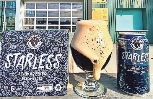  ??  ?? WISEACRE Brewing Company’s Starless Schwarzbie­r WISEACRE BREWING COMPANY