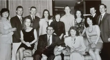  ??  ?? Sean & Kathleen McCarthy (Glounacopp­le, Kilcummin) celebratin­g their 40th wedding anniversar­y with friends and family at the ‘Three Lakes Hotel’ in Killarney.