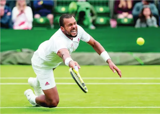  ?? REUTERS ?? Tsonga, en una de sus últimas presencias en Wimbledon