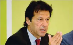  ??  ?? Khan: Appealing to friendly countries for financial assistance.