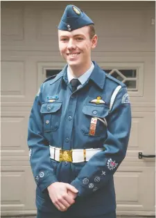  ?? WAYNE CUDDINGTON ?? Declan McCloskey is in Grade 12 at Nepean High School. He’s in the cadets and hopes to become an air force pilot.