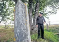  ?? ERIC WYNNE/CHRONICLE HERALD ?? Randy Barkhouse tends to the Riverview Cemetery in Upper Burlington, a spot along the Kennetcook River that often floods at high tide.