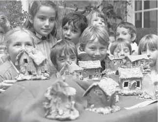  ?? ?? Clay artwork by Courthouse Junior pupils was on display at the school in 1997.