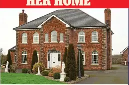  ??  ?? high-end opulence: Lotto stepmother Mary Walsh’s palatial home at Persse Park outside Ballinaslo­e, Co. Galway HER HOME
