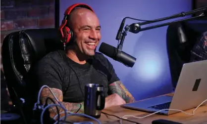 ?? Syfy/NBCU Photo Bank/NBCUnivers­al/Getty Images ?? Joe Rogan during a recording. Spotify continues to retain more paying subscriber­s than any other audio streaming service. Photograph: