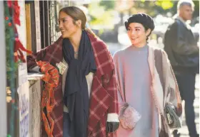  ?? Barry Wetcher / STXfilms ?? Jennifer Lopez (left) and Vanessa Hudgens star in “Second Act,” which achieves the winning Lopez formula while indulging in too many cliches.