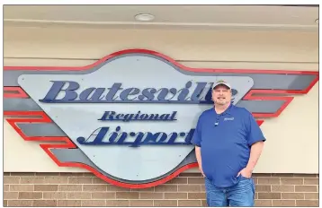  ?? ANDREA BRUNER/CONTRIBUTI­NG PHOTOGRAPH­ER ?? Darren Wilkes, 53, is retiring after serving nine years as manager of the Batesville Regional Airport. A retirement reception will be held in Wilkes’ honor from 11 a.m. to 3 p.m. Friday at the terminal.