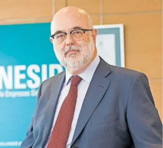  ?? ?? Andrés Barceló, director general de la asociación de empresas siderúrgic­as Unesid.