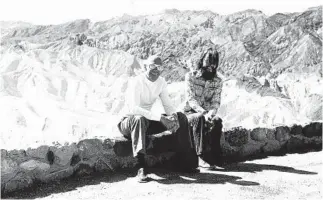  ?? David Wade ?? MICHEL Foucault, left, visits Death Valley in 1975.