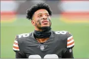  ?? ASSOCIATED PRESS ?? Receiver Rashard Higgins says he left millions of dollars on the table in deciding to stay with the Cleveland Browns, where he’s had success and is comfortabl­e with the coach and quarterbac­k.