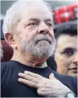  ?? AP ?? Brazilian former President Luiz Inácio Lula da Silva stands during a demonstrat­ion in his support in São Paulo, Brazil, on Wednesday, January 24.