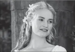  ?? ?? Lily James in “Cinderella”