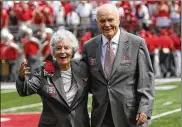  ?? TERRY GILLIAM/AP 2009 ?? Annie Glenn (left) is remembered as a fighter for those with speech disorders and a source of support for her astronaut husband, John Glenn.