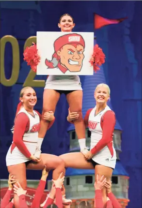  ?? Universal Event Photograph­y ?? Sacred Heart cheerleadi­ng won its second national title last weekend competing at the UCA championsh­ips in Orlando, Fla.