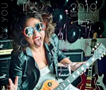  ??  ?? La copertina del calendario 2019 «We Will Rock You» realizzato a sostegno dell’associazio­ne Acto - Alleanza contro il Tumore Ovarico