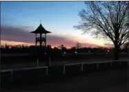  ?? PHOTO PROVIDED ?? Early Monday morning at the historic Oklahoma Training Track in Saratoga Springs.