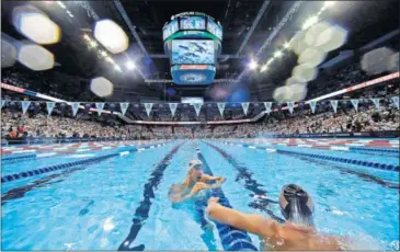  ??  ?? ¡SILENCIO, POR FAVOR!. Phelps, en la piscina, el pasado mes de junio, en los trials americanos.
