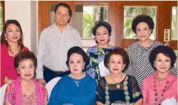  ??  ?? Standing: Lyn Liboro, CCP president Raul Sunico, Lulu Castañeda, Rosita Lesaca. Seated: Rose Lazaro, Cristina Caedo, Nena Casimiro and Mabel Abaño