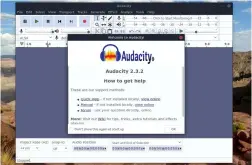  ??  ?? Unless you’re a profession­al musician, even the older version of Audacty in your distributi­on’s software repositori­es should suffice.