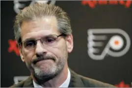  ?? MATT ROURKE - AP FILE ?? The Philadelph­ia Flyers fired general manager Ron Hextall Monday.