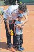  ?? FOTO: SG AULENDORF TENNIS ?? Früh übt sich, wer ein Tennisstar werden will.