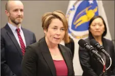  ?? STUART CAHILL — BOSTON HERALD, FILE ?? Gov. Maura Healey