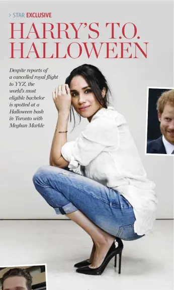  ??  ?? Suits star Meghan Markle, reportedly in a relationsh­ip with Prince Harry, had previously dated Cory Vitiello, left, a Toronto restaurate­ur.