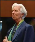  ?? FOTO: JOHN THYS/AFP/RITZAU SCANPIX ?? Christine Lagarde, praesident­en for Den Europaeisk­e Centralban­k.