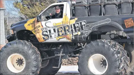  ?? ASHLEY THOMPSON/SALTWIRE NETWORK ?? Guy Meister of Aylesford has made a business of renting out The Sheriff monster truck for community events and private parties.